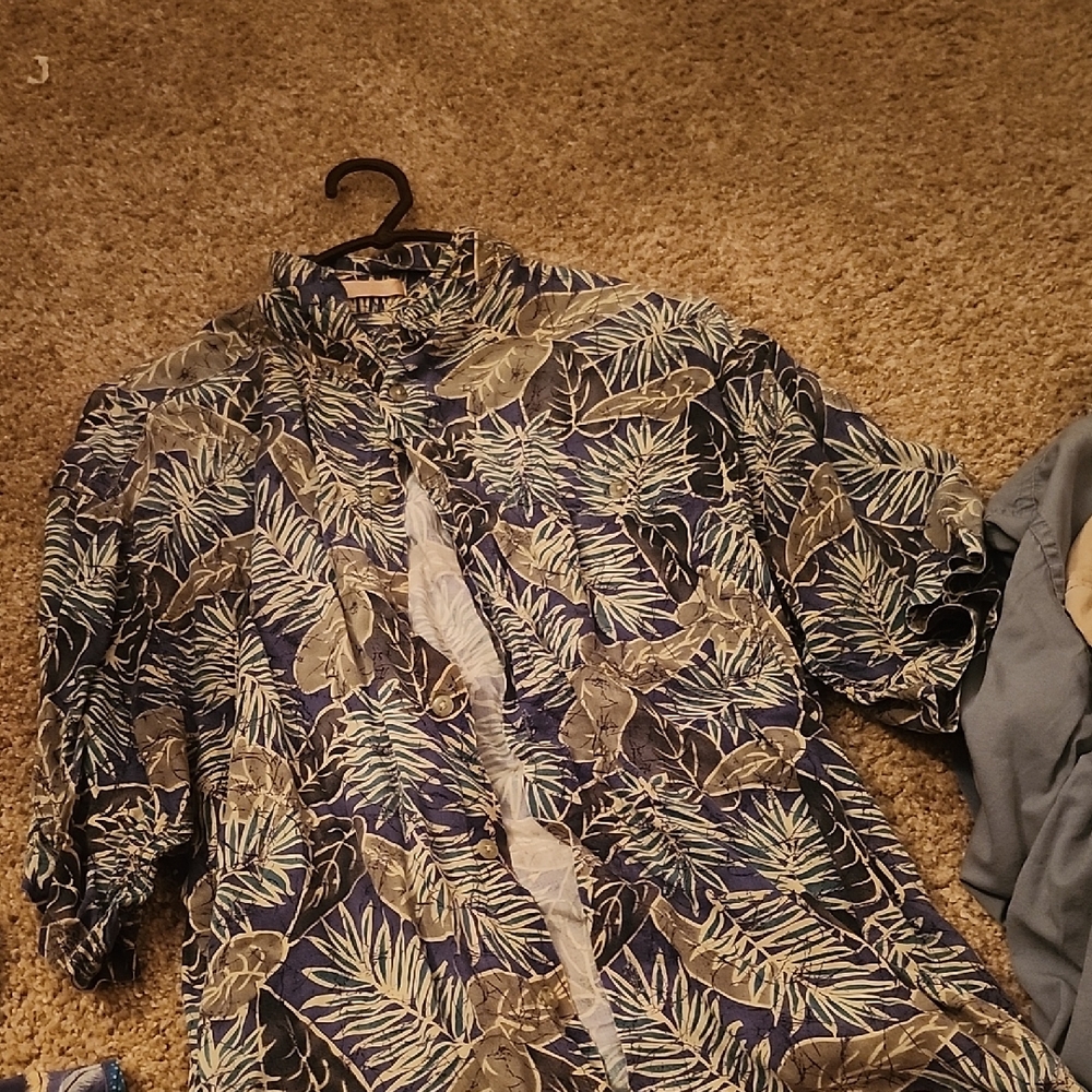 Blue and Green Lightweight Shirt Jacket for Casual Wear